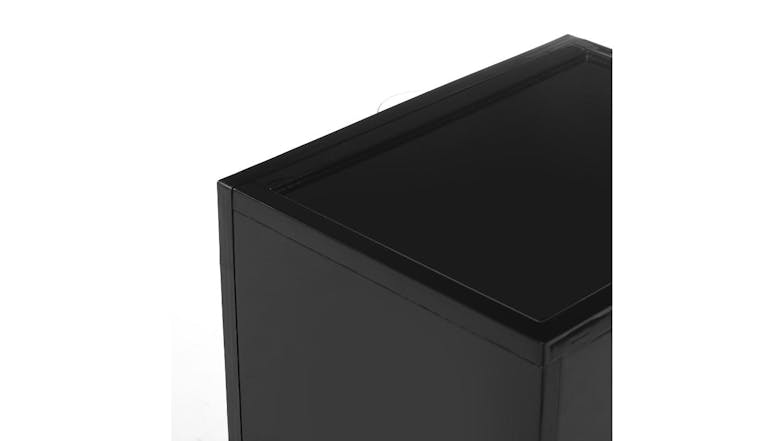 Sherwood Stacking Shoe Side Display Box - Black