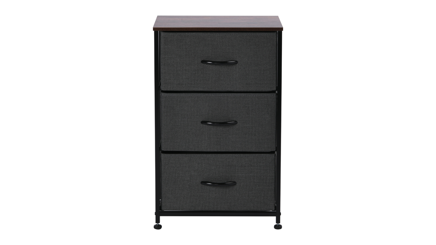 Sherwood Luna 3 Drawer Linen Dresser - Charcoal