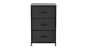 Sherwood Luna 3 Drawer Linen Dresser - Charcoal