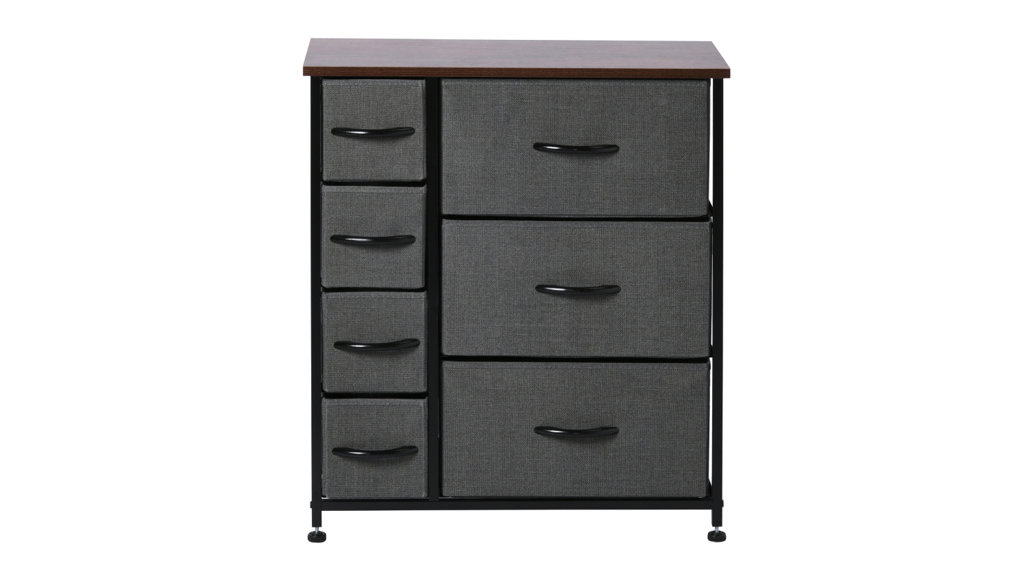 Sherwood Luna 7 Drawer Linen Dresser - Charcoal