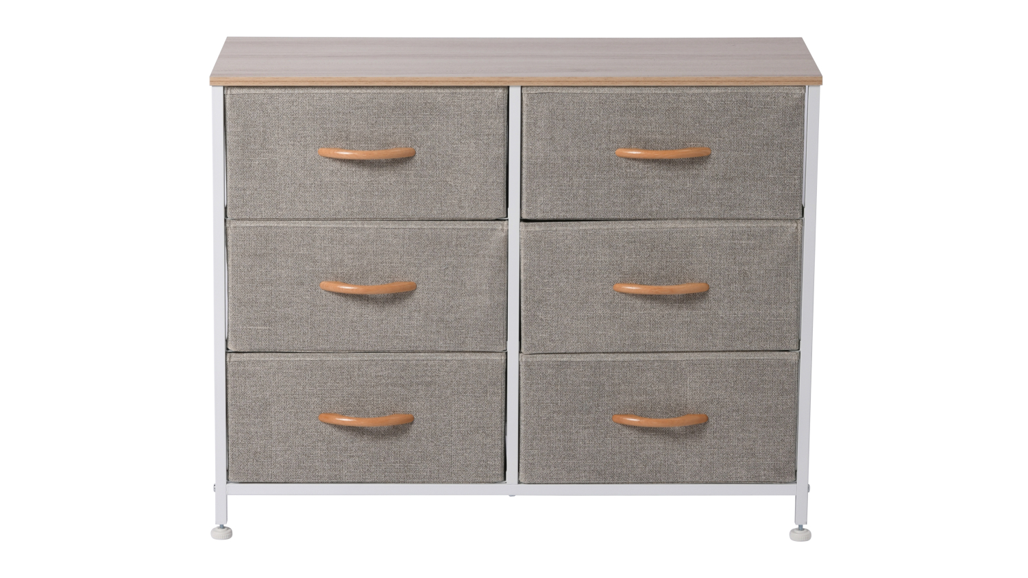 Sherwood Luna 6 Drawer Linen Dresser - Cream