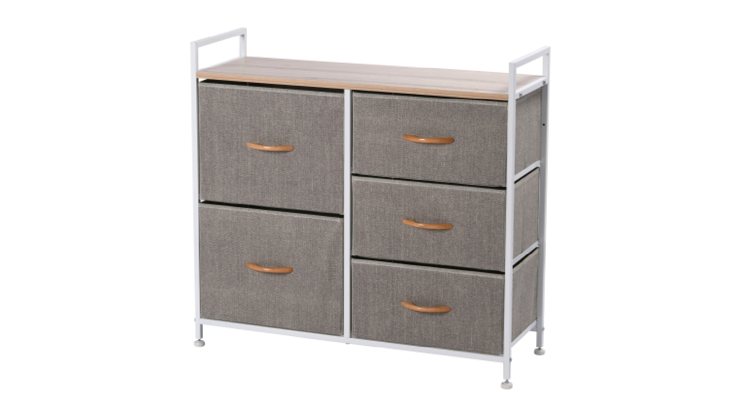 Sherwood Luna 5 Drawer Linen Dresser - Cream
