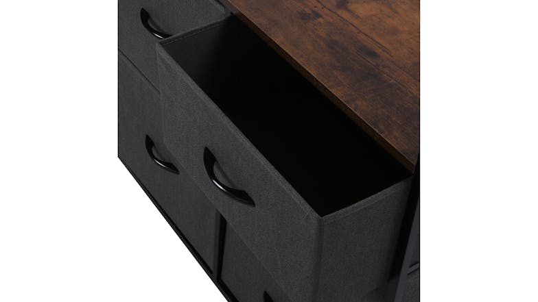 Sherwood Luna 5 Drawer Linen Dresser - Charcoal