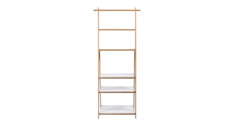 TAKARA Kusa 3 Tier Bamboo Ladder Shelf & Towel Rail