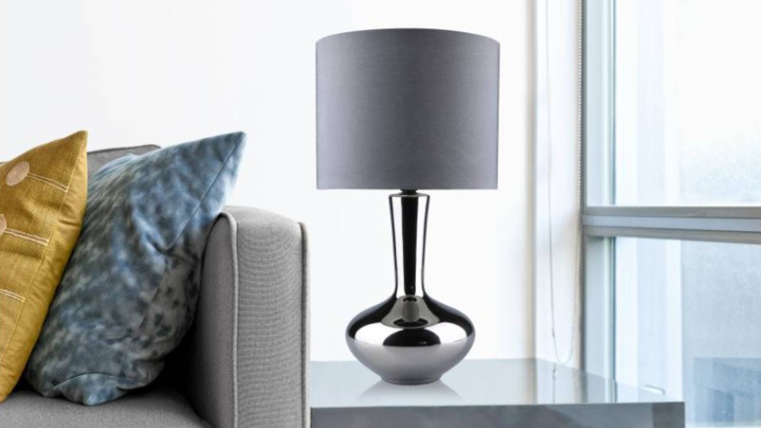 Sherwood Istanbul Modern Table Lamp - Silver