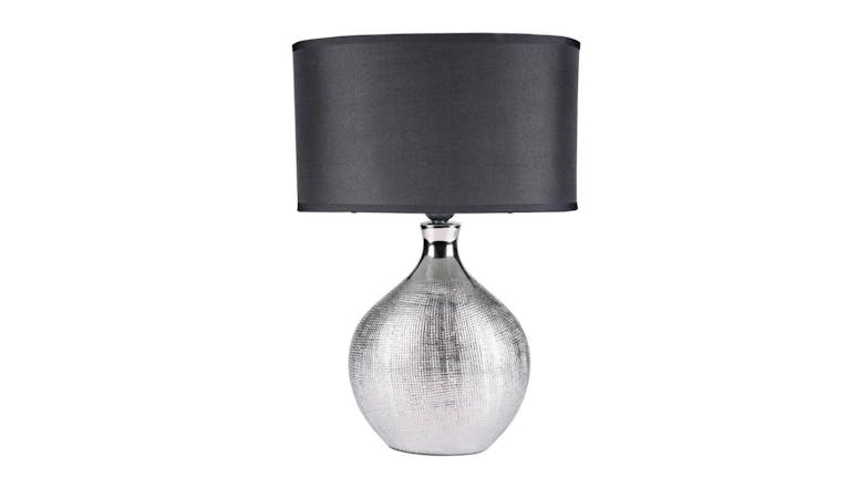Sherwood Cosmo Contemporary Table Lamp - Textured Silver