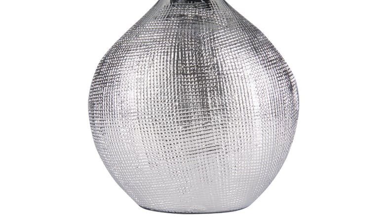 Sherwood Cosmo Contemporary Table Lamp - Textured Silver