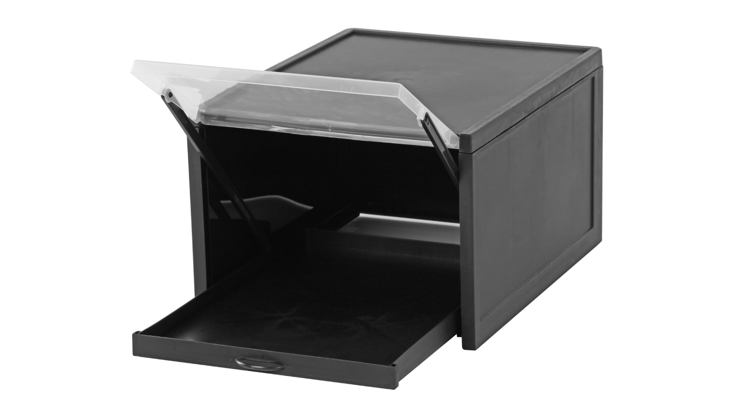 Sherwood Stacking Shoe Front Display Box 5pcs. - Black