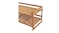 Sherwood 2-Tier Curved Natural Bamboo Shoe Rack