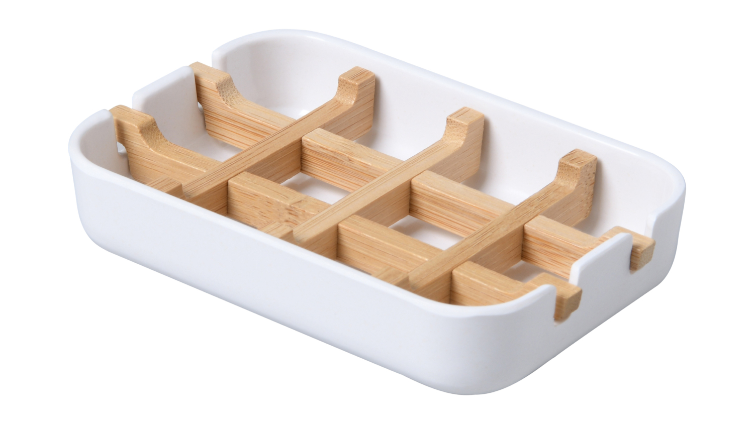 TAKARA Bamboo Soap Dish - White