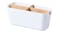 TAKARA Multi-Functional Bamboo Organiser - White/Natural