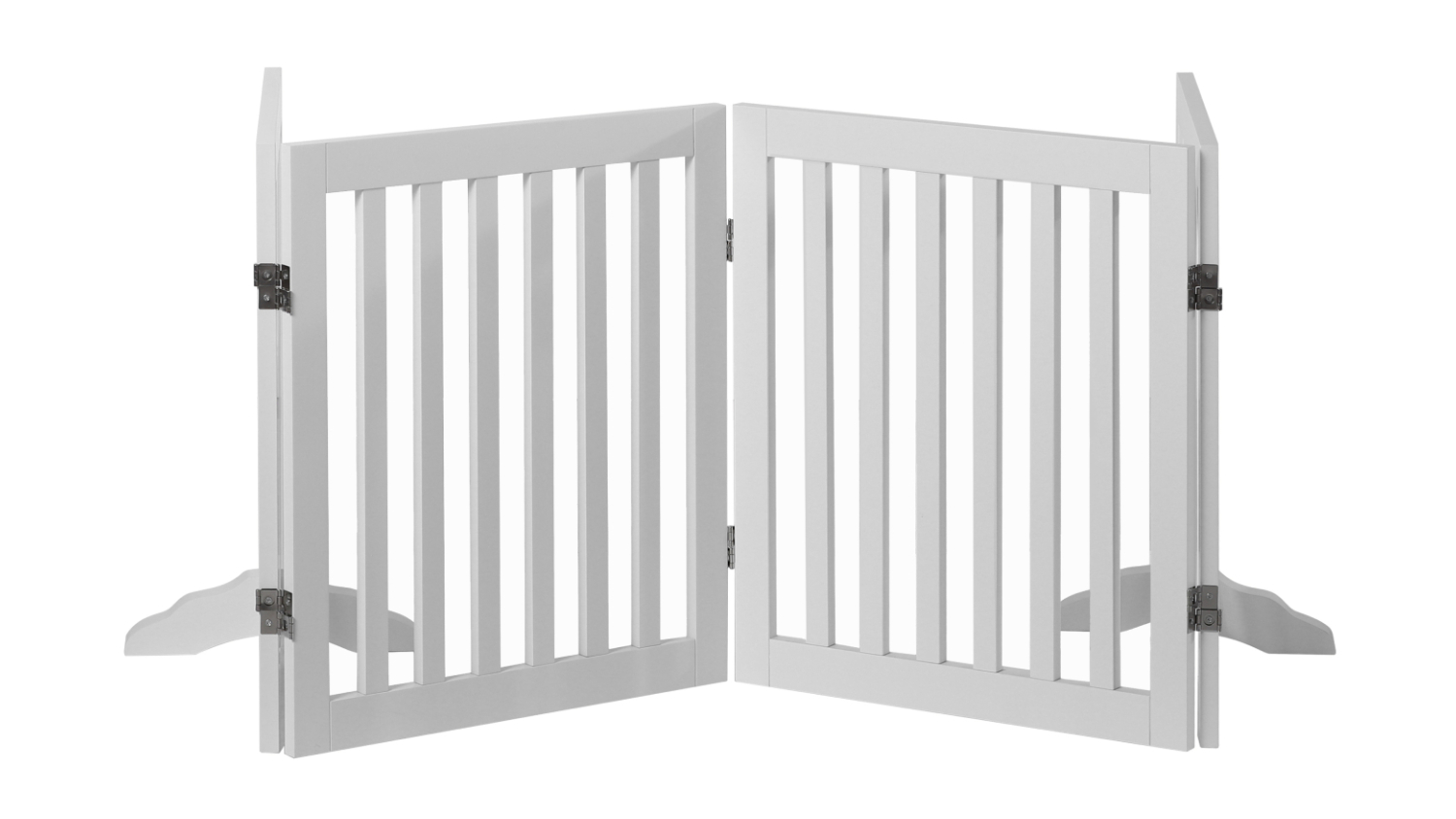 Charlie's Freestanding Pet Gate 4pcs. - White