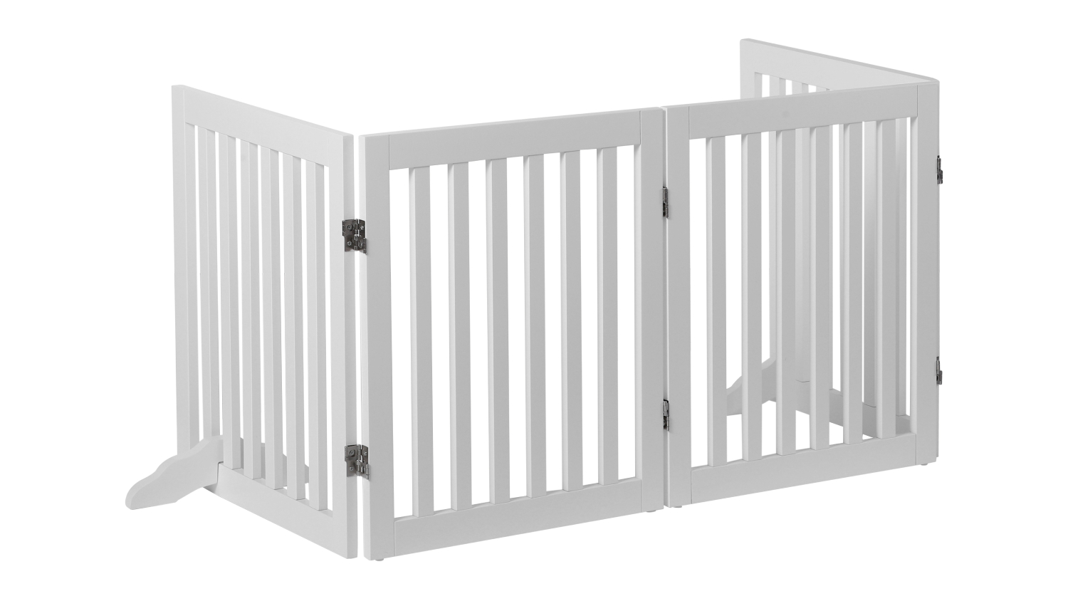Charlie's Freestanding Pet Gate 4pcs. - White