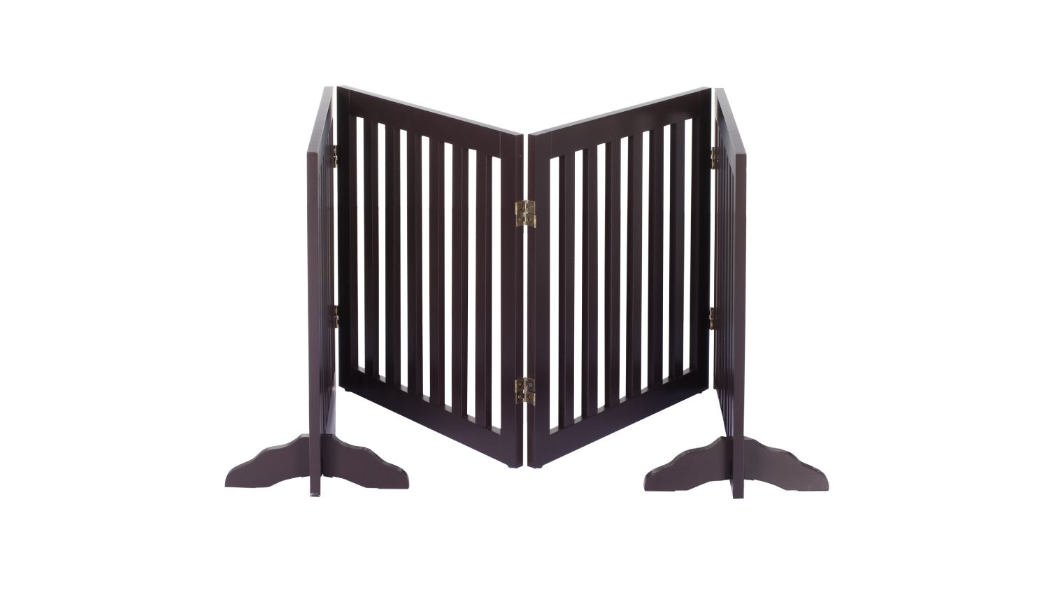 Charlie's Freestanding Pet Gate 4pcs. - Brown
