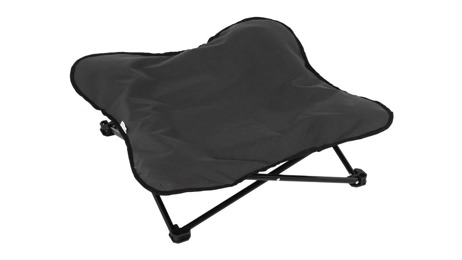 Charlie's Folding Plush Camping Pet Bed Medium - Black