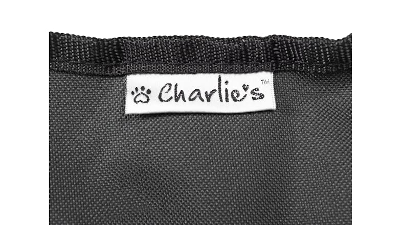 Charlie's Folding Plush Camping Pet Bed Medium - Black