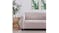Sherwood Faux Linen 2 Seater Couch Cover - Rose