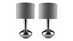Sherwood Istanbul Modern Table Lamp 2pcs. - Silver