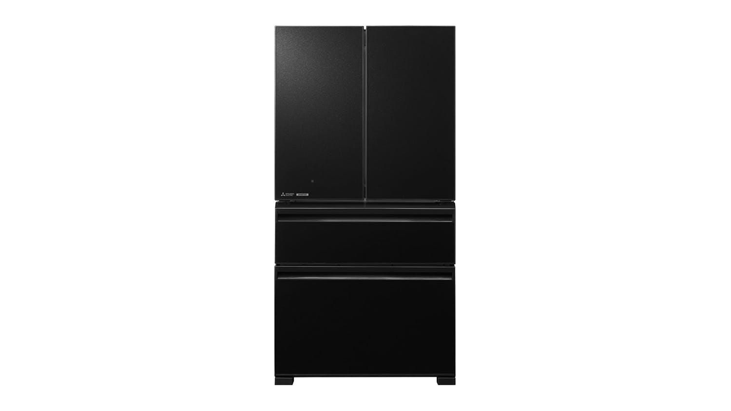 Mitsubishi Electric 564L French Door Fridge Freezer with Ice Maker - Black Glass (MR-LX564ER-GBK-A)