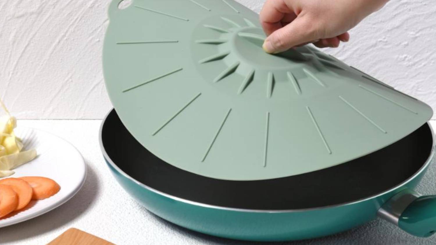 Gourmet Kitchen Universal Pot Lid 30cm - Sage Green