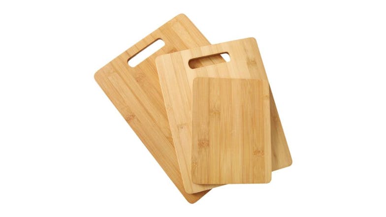 Gourmet Kitchen Bamboo Cutting Board Set 3pcs.