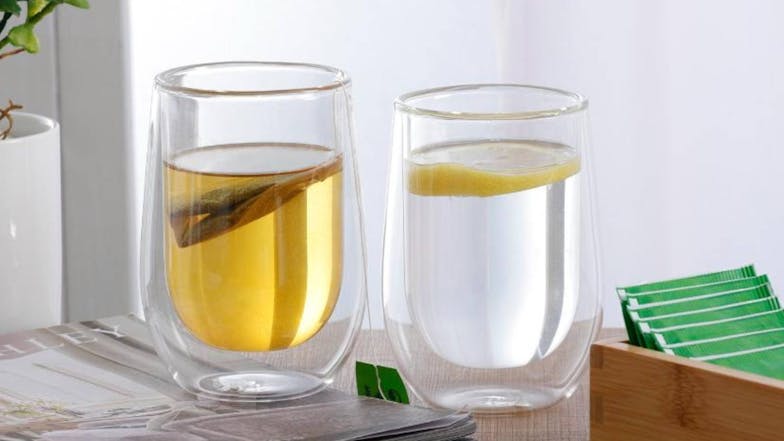 Sherwood Double Walled Glass Cup Set 290ml 2pcs.