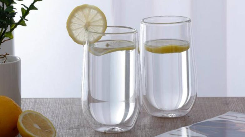 Sherwood Double Walled Glass Cup Set 400ml 2pcs.