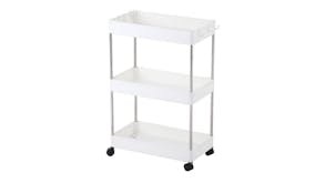 Sherwood Extra Wide 3 Tier Storage Trolley - White