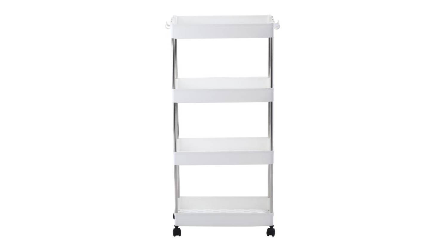 Sherwood Extra Wide 4 Tier Storage Trolley - White