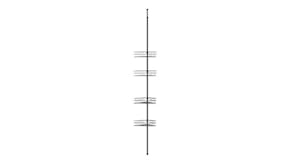 Sherwood 4 Tier Shower Caddy Pole - Black