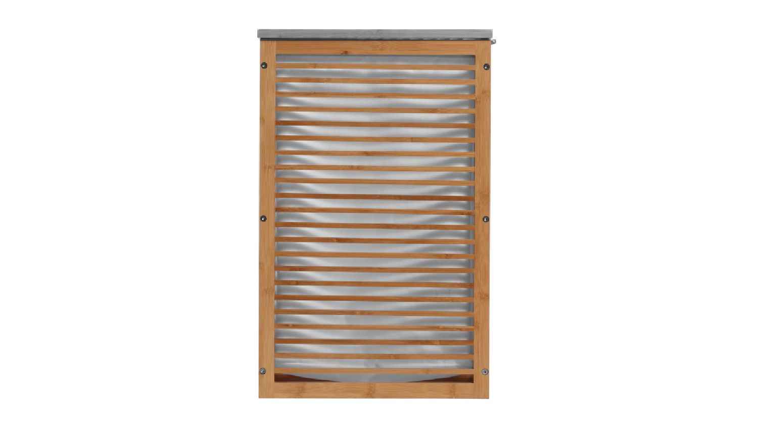 Sherwood Bamboo Slatted Laundry Hamper with Cover - Natural