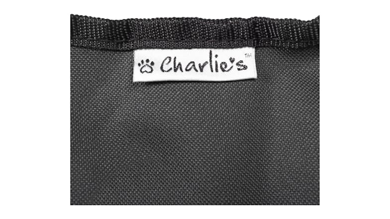 Charlie's Folding Plush Camping Pet Bed Large - Black
