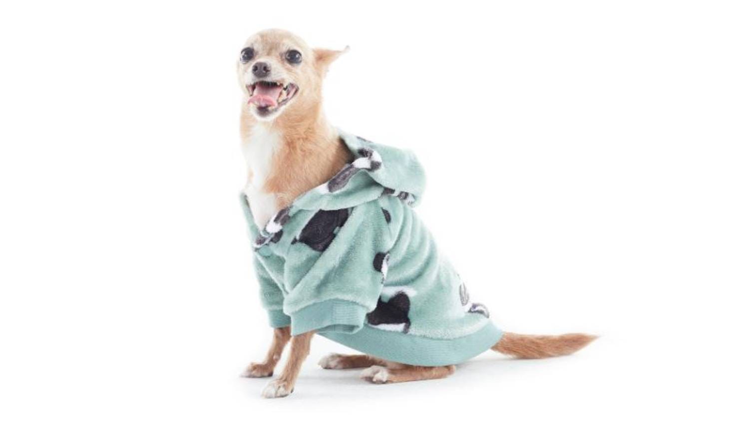 Uggo Wear Sherpa Fleece Pet Hoodie Extra Small - Sage Pand-UH!