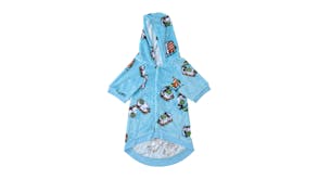 Uggo Wear Sherpa Fleece Pet Hoodie Extra Medium - Teal Wassap'B