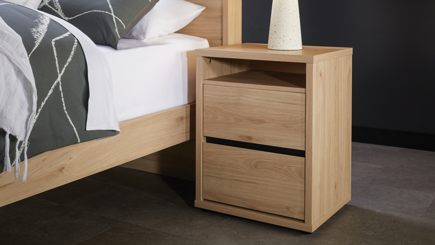 Finn 2 Drawer Bedside Table