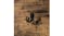 Sherwood Rustic Wooden Cloakrack & Shelf - Dark Timber/Black