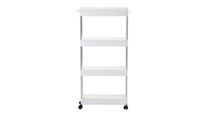 Sherwood 4 Tier Storage Trolley - White