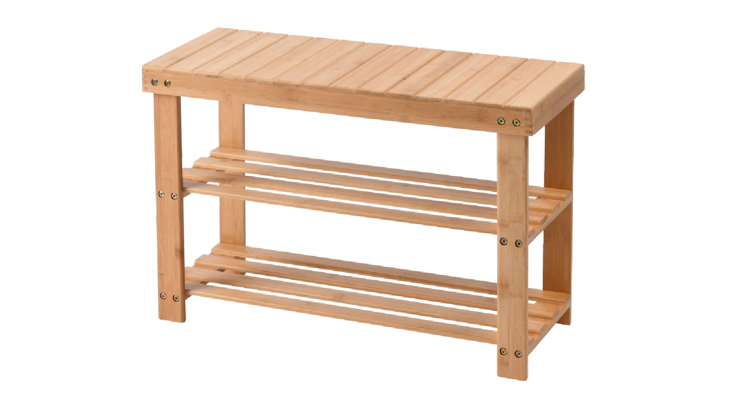 Sherwood Vivonne 2 Tier Bamboo Shoe Rack with Bench