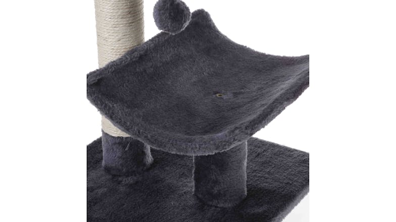 Charlie's Sisal Scratching Post with Cradle, Platform - Grey