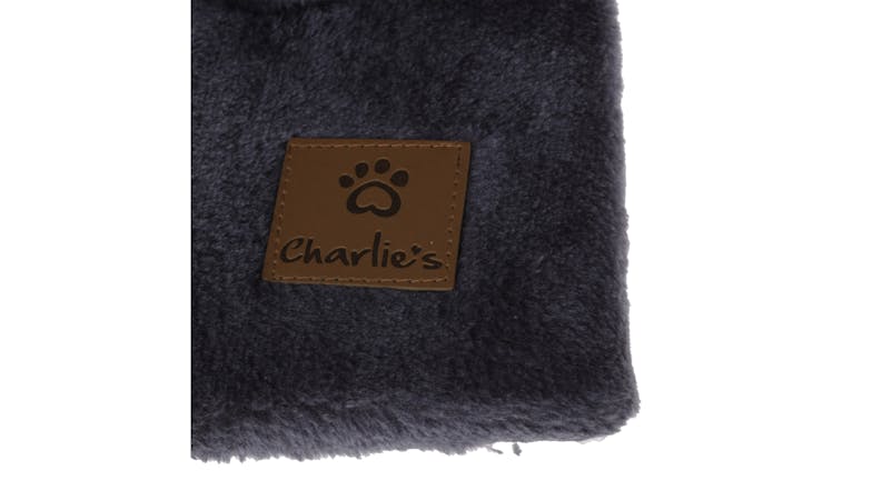 Charlie's Sisal Scratching Post with Cradle, Platform - Grey