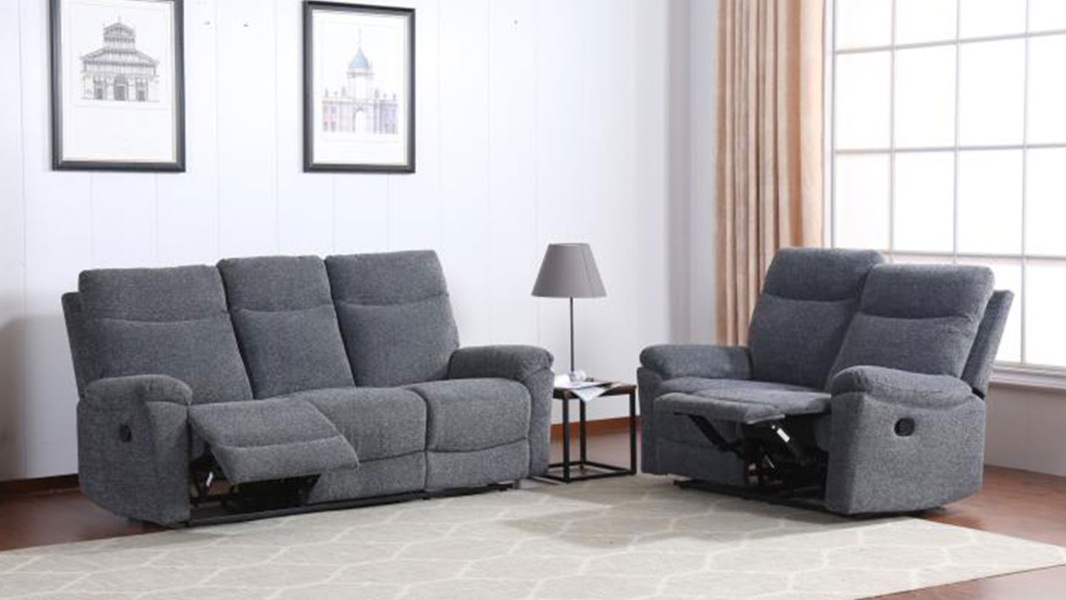 Dawson 2 Piece Fabric Recliner Lounge Suite Harvey Norman New Zealand