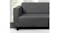 Sherwood Faux Suede 3 Seater Couch Cover - Charcoal