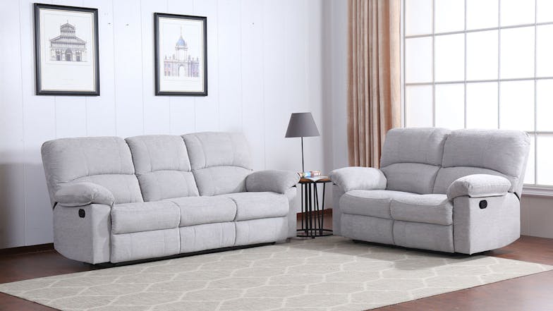 Casabella 2 Piece Fabric Recliner Lounge Suite