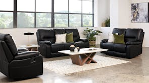 Waterford 3 Piece Leather Lounge Suite