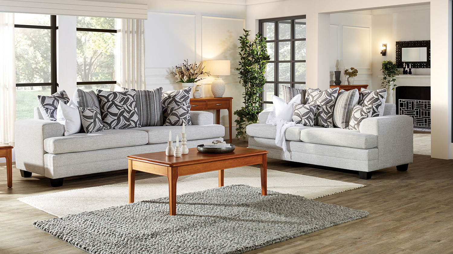 Morgan 4 piece hotsell sofa set with cushions