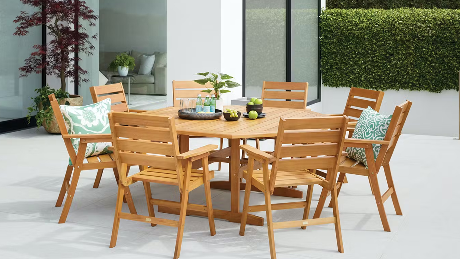 Walnew 9 store piece patio set