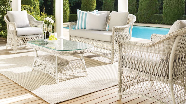 Pearl 4 Piece Outdoor Lounge Setting