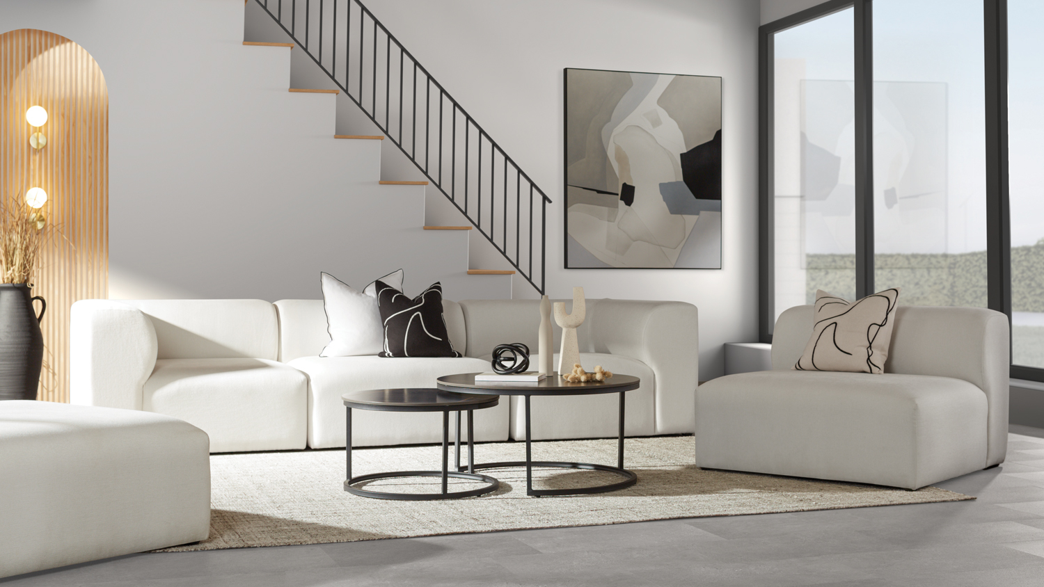 Scroll Modular Ottoman Harvey Norman New Zealand