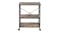 Sherwood Rustic Wooden 3 Shelf Serving Trolley - Dark Timber/Black