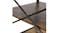 Sherwood Rustic Wooden 3 Shelf Serving Trolley - Dark Timber/Black